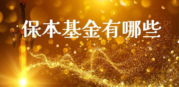 保本基金有哪些_https://wap.jnlaobingbanjia.com_金融理财_第1张