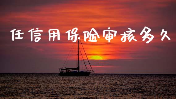 任信用保险审核多久_https://wap.jnlaobingbanjia.com_财经资讯_第1张