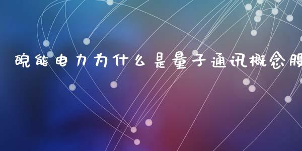 皖能电力为什么是量子通讯概念股_https://wap.jnlaobingbanjia.com_财务管理_第1张