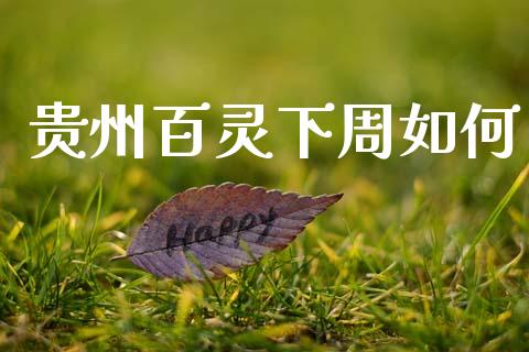 贵州百灵下周如何_https://wap.jnlaobingbanjia.com_股市行情_第1张