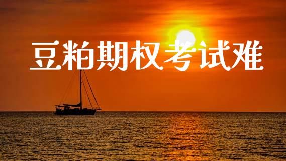 豆粕期权考试难_https://wap.jnlaobingbanjia.com_证券公告_第1张
