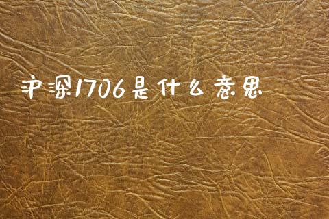 沪深1706是什么意思_https://wap.jnlaobingbanjia.com_财务管理_第1张
