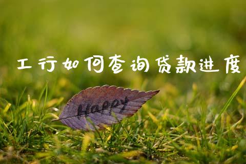 工行如何查询贷款进度_https://wap.jnlaobingbanjia.com_股市行情_第1张