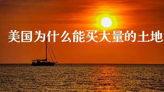 美国为什么能买大量的土地_https://wap.jnlaobingbanjia.com_证券公告_第1张
