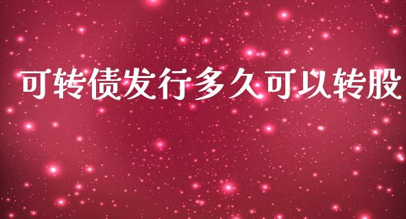 可转债发行多久可以转股_https://wap.jnlaobingbanjia.com_基金分析_第1张