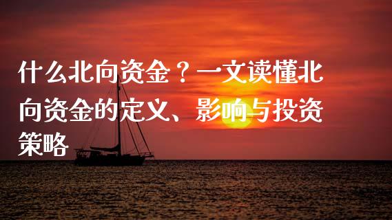 什么北向资金？一文读懂北向资金的定义、影响与投资策略_https://wap.jnlaobingbanjia.com_证券公告_第1张