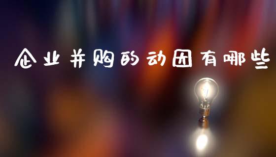 企业并购的动因有哪些_https://wap.jnlaobingbanjia.com_证券公告_第1张