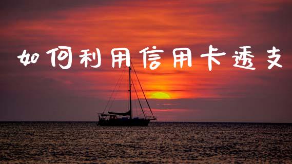 如何利用信用卡透支_https://wap.jnlaobingbanjia.com_财务管理_第1张