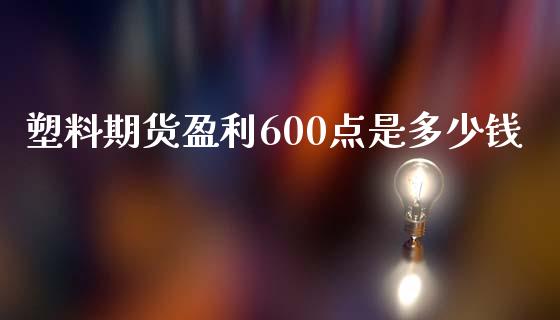 塑料期货盈利600点是多少钱_https://wap.jnlaobingbanjia.com_财经资讯_第1张
