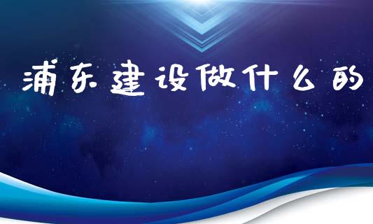 浦东建设做什么的_https://wap.jnlaobingbanjia.com_证券公告_第1张
