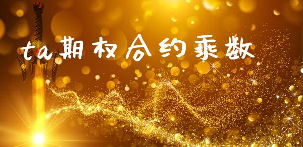 ta期权合约乘数_https://wap.jnlaobingbanjia.com_股市行情_第1张