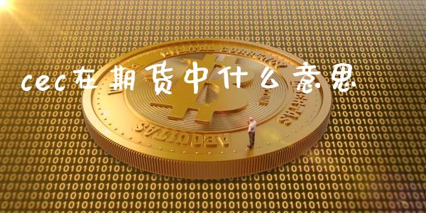 cec在期货中什么意思_https://wap.jnlaobingbanjia.com_基金分析_第1张