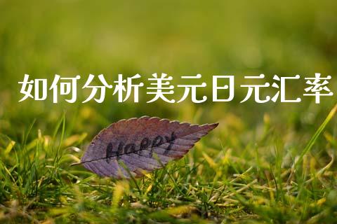 如何分析美元日元汇率_https://wap.jnlaobingbanjia.com_财经资讯_第1张