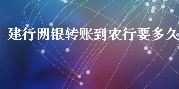 建行网银转账到农行要多久_https://wap.jnlaobingbanjia.com_财务管理_第1张