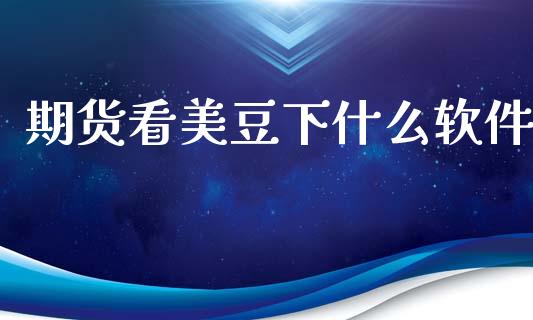 期货看美豆下什么软件_https://wap.jnlaobingbanjia.com_金融理财_第1张