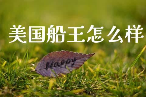 美国船王怎么样_https://wap.jnlaobingbanjia.com_金融理财_第1张