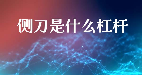 侧刀是什么杠杆_https://wap.jnlaobingbanjia.com_财经资讯_第1张
