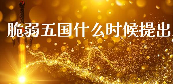 脆弱五国什么时候提出_https://wap.jnlaobingbanjia.com_证券公告_第1张
