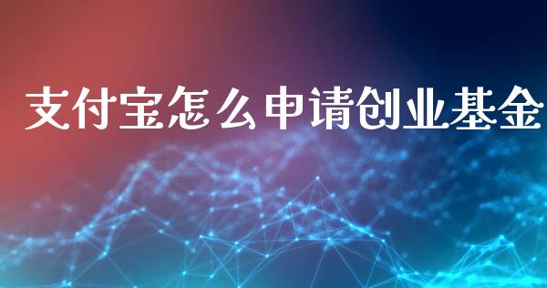 支付宝怎么申请创业基金_https://wap.jnlaobingbanjia.com_金融理财_第1张