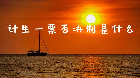 计生一票否决制是什么_https://wap.jnlaobingbanjia.com_股市行情_第1张