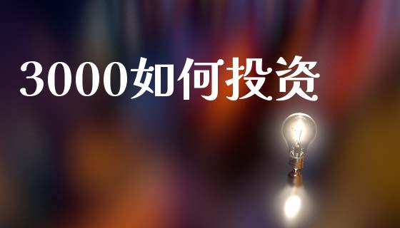 3000如何投资_https://wap.jnlaobingbanjia.com_财务管理_第1张