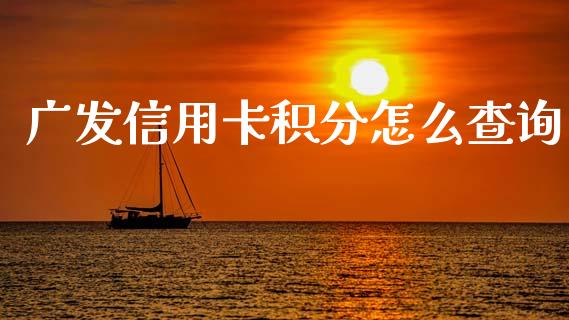 广发信用卡积分怎么查询_https://wap.jnlaobingbanjia.com_股市行情_第1张