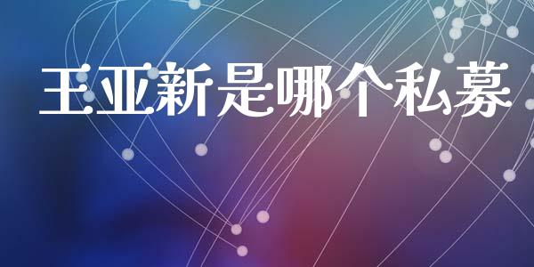 王亚新是哪个私募_https://wap.jnlaobingbanjia.com_证券公告_第1张