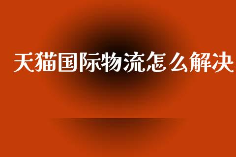 天猫国际物流怎么解决_https://wap.jnlaobingbanjia.com_财经资讯_第1张