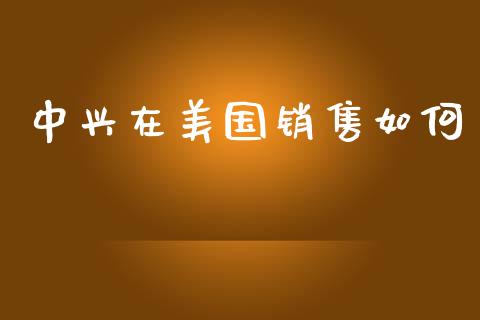中兴在美国销售如何_https://wap.jnlaobingbanjia.com_证券公告_第1张