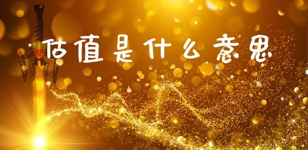 估值是什么意思_https://wap.jnlaobingbanjia.com_财经资讯_第1张