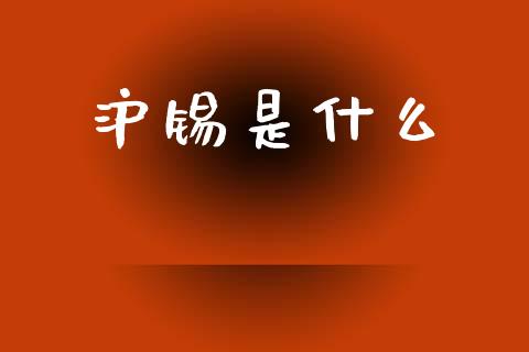 沪锡是什么_股市行情_第1张_财经资讯_股市行情_财务管理_金融理财 沪锡是什么_https://wap.jnlaobingbanjia.com_股市行情_第1张