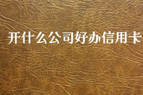 开什么公司好办信用卡_https://wap.jnlaobingbanjia.com_证券公告_第1张