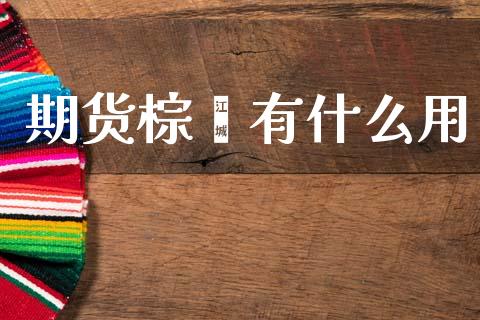 期货棕榈有什么用_https://wap.jnlaobingbanjia.com_基金分析_第1张