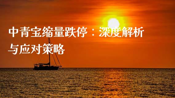 中青宝缩量跌停:深度解析与应对策略_证券公告_第1张_财经资讯_股市行情_财务管理_金融理财 中青宝缩量跌停:深度解析与应对策略_https://wap.jnlaobingbanjia.com_证券公告_第1张