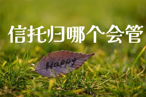 信托归哪个会管_https://wap.jnlaobingbanjia.com_财务管理_第1张