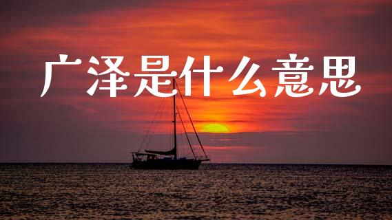 广泽是什么意思_https://wap.jnlaobingbanjia.com_证券公告_第1张