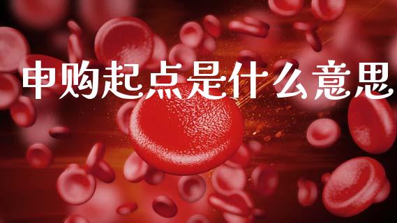 申购起点是什么意思_https://wap.jnlaobingbanjia.com_财经资讯_第1张