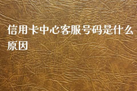 信用卡中心客服号码是什么原因_https://wap.jnlaobingbanjia.com_财务管理_第1张