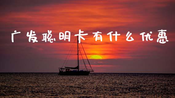 广发聪明卡有什么优惠_https://wap.jnlaobingbanjia.com_证券公告_第1张