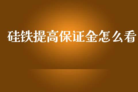硅铁提高保证金怎么看_https://wap.jnlaobingbanjia.com_股市行情_第1张
