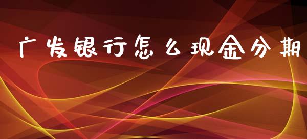 广发银行怎么现金分期_https://wap.jnlaobingbanjia.com_财务管理_第1张