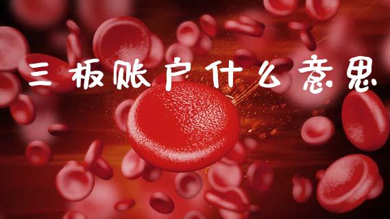三板账户什么意思_https://wap.jnlaobingbanjia.com_财务管理_第1张