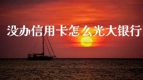 没办信用卡怎么光大银行_https://wap.jnlaobingbanjia.com_财经资讯_第1张