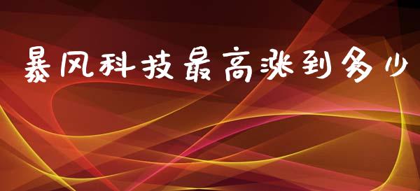 暴风科技最高涨到多少_https://wap.jnlaobingbanjia.com_股市行情_第1张
