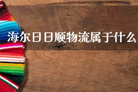 海尔日日顺物流属于什么_https://wap.jnlaobingbanjia.com_证券公告_第1张