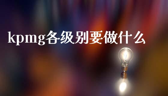 kpmg各级别要做什么_https://wap.jnlaobingbanjia.com_基金分析_第1张