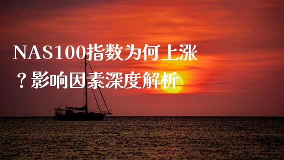 NAS100指数为何上涨？影响因素深度解析_https://wap.jnlaobingbanjia.com_证券公告_第1张