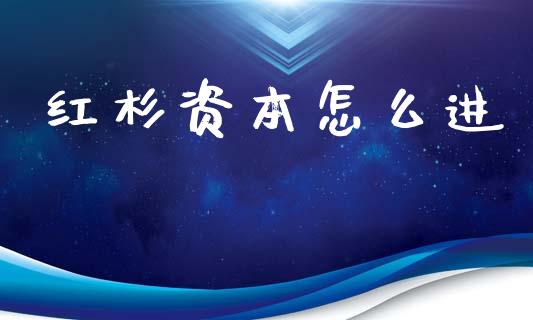 红杉资本怎么进_https://wap.jnlaobingbanjia.com_股市行情_第1张