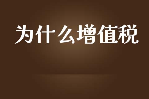 为什么增值税_https://wap.jnlaobingbanjia.com_证券公告_第1张