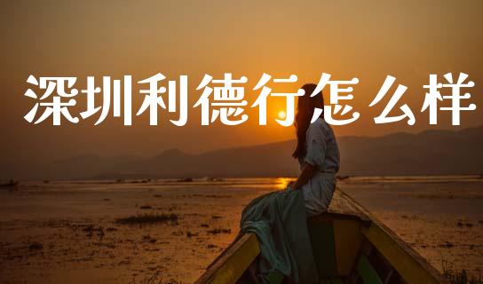 深圳利德行怎么样_https://wap.jnlaobingbanjia.com_基金分析_第1张